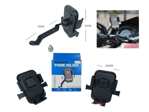 &u+ HOLDER FUNDA CELULAR PARA MOTO CON AGARRE XY-089